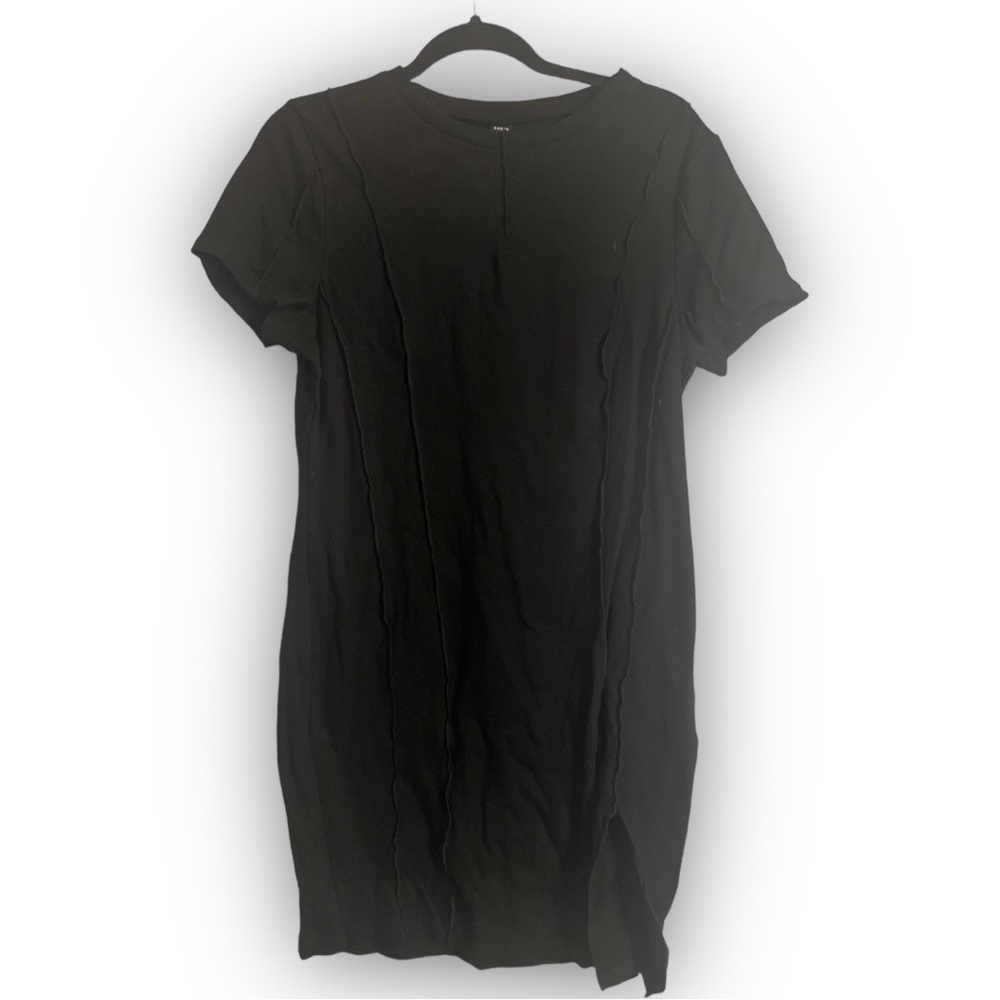 Black Slit Bodycon